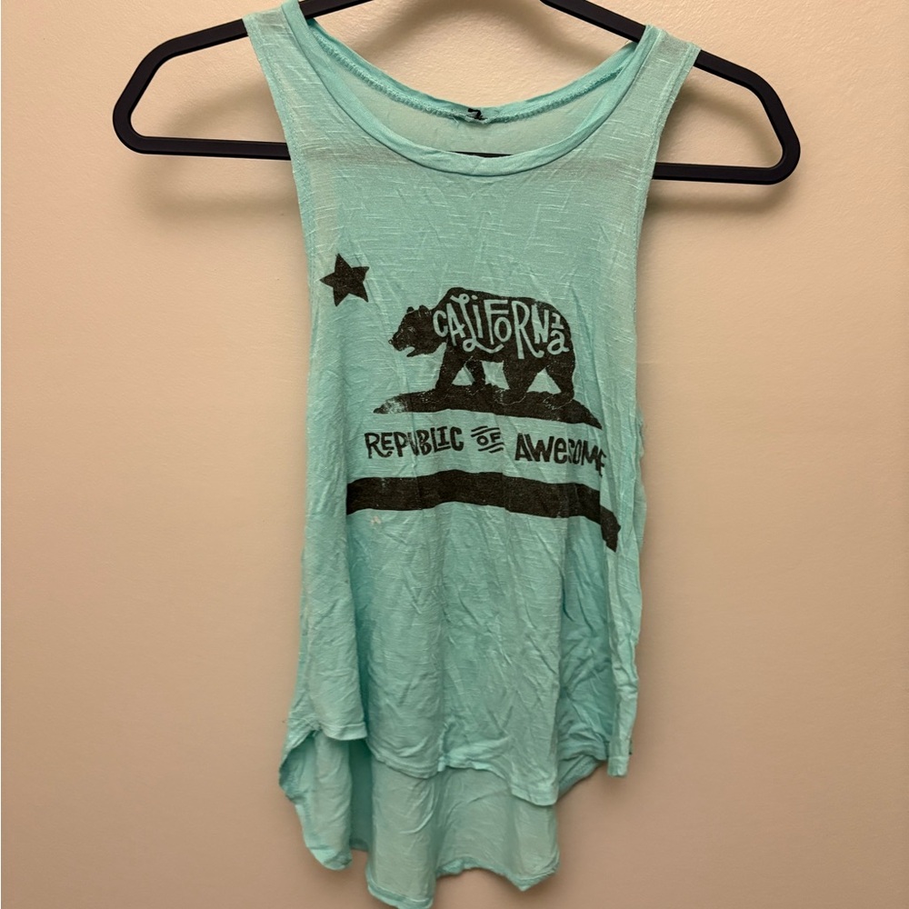 California Republic Women's Mint Tank Top